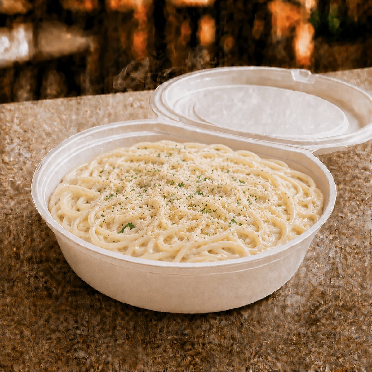 Macarrão no Molho Branco